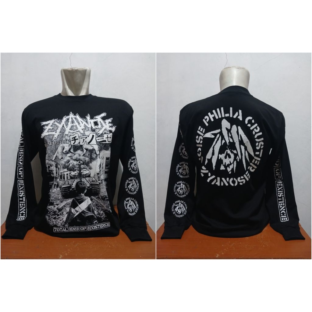 KAOS MUSIK BAND PUNK ZYANOSE LENGAN PANJANG