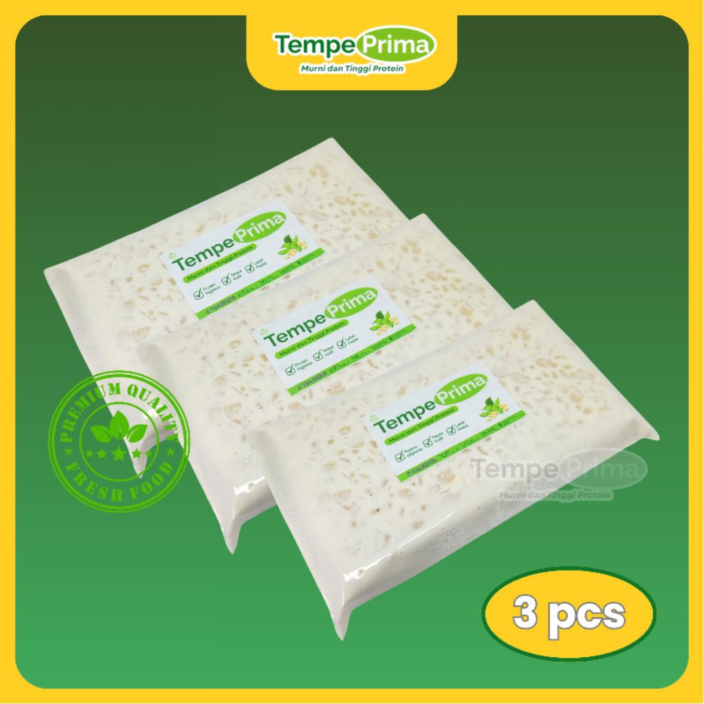 

3 PCS TEMPE SUPER PRIMA 350 GRAM