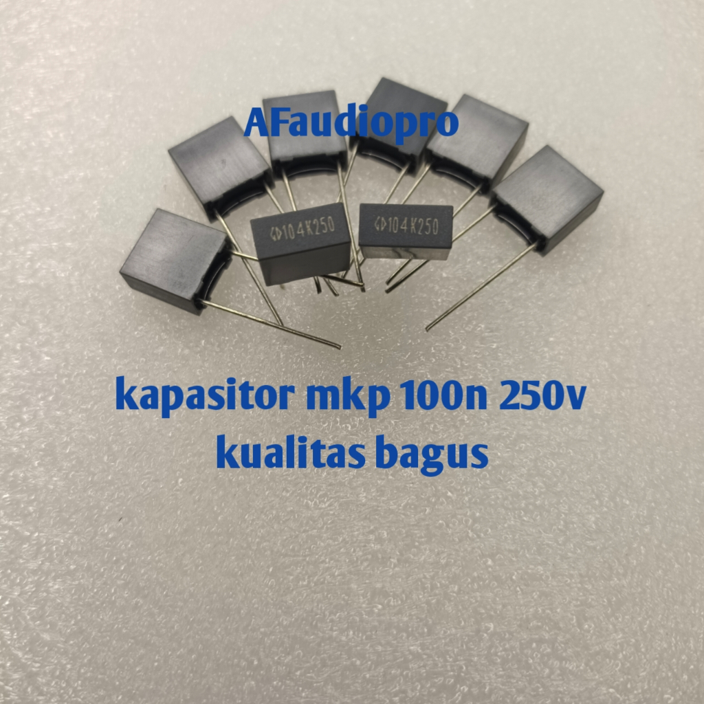 Kapasitor MKP 100n 250v Original Jarak Kaki 7mm