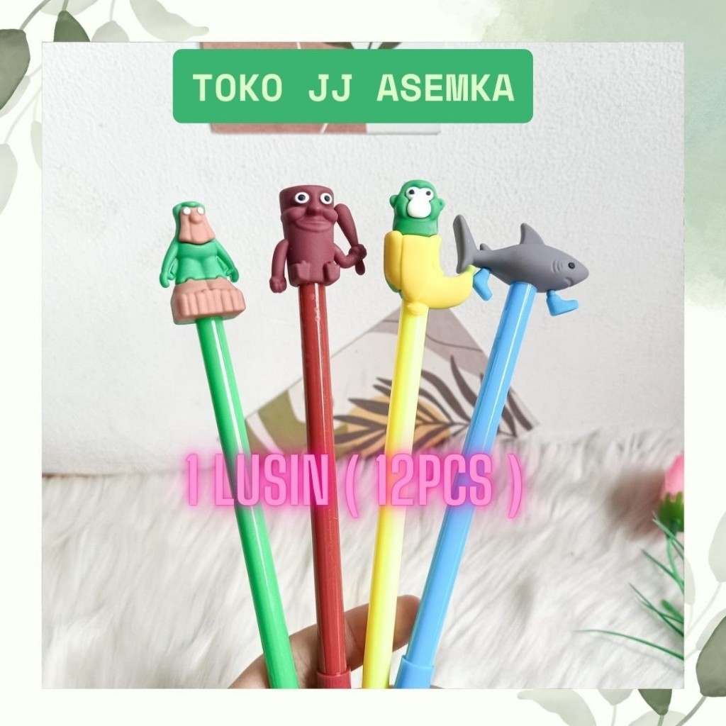 

1 LUSIN 12PCS PULPEN GEL BRAINROT ANOMALI PGK-2015 PENA BOLPEN BOLPOIN LUCU ANAK ALAT TULIS SEKOLAH