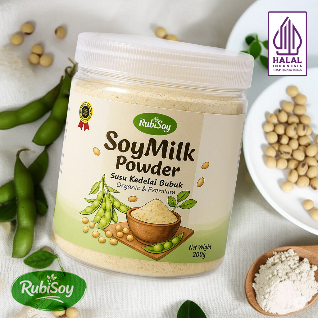 

Rubisoy Susu Kedelai Bubuk Premium 400gr - Susu Soya Tinggi Protein 100% Murni Tanpa Campuran