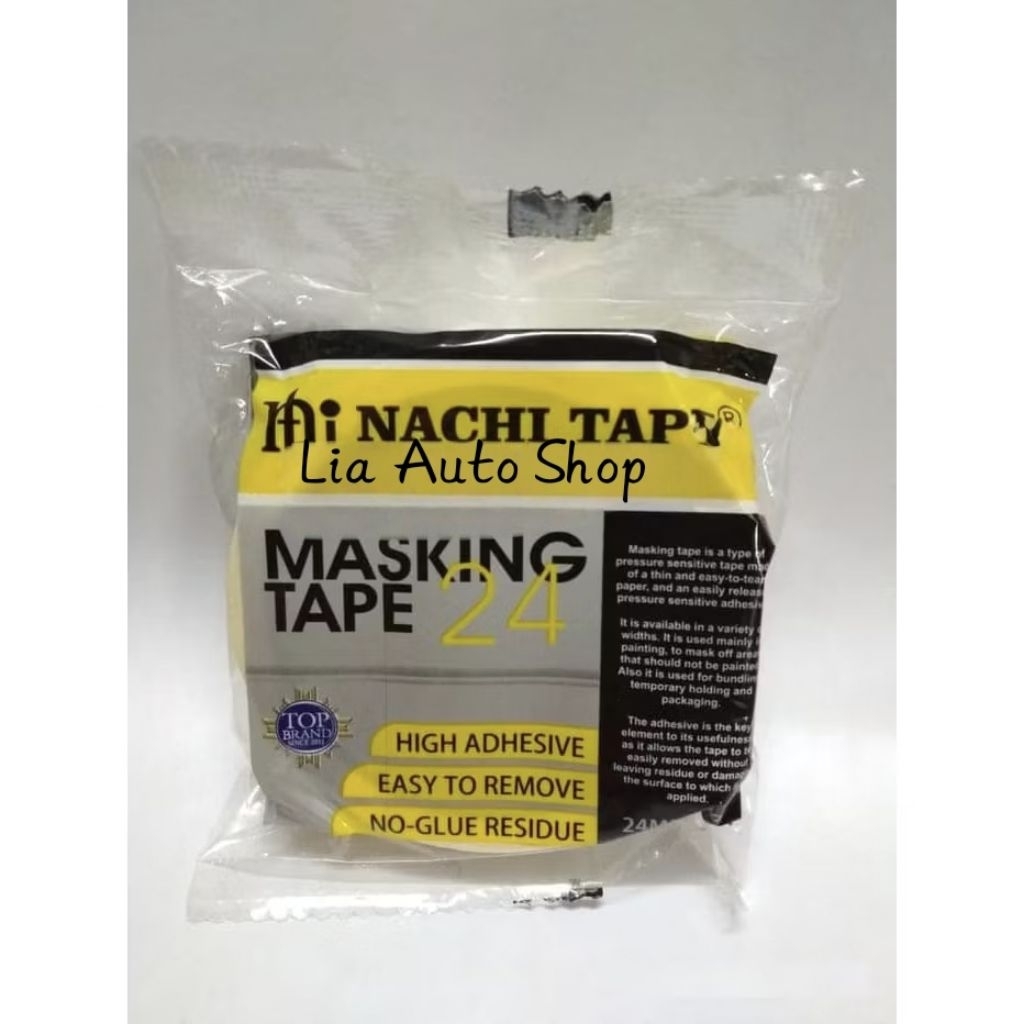 

NACHI MASKING TAPE 1" / LAKBAN ISOLASI KERTAS 24MM × 20 YARD