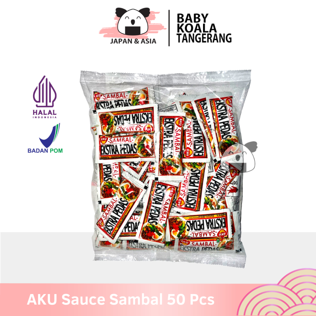 

AKU FOOD Chili Sauce Saus Sambal Sachet 50 pcs Halal │ Saos Pedas 9 g -BKT