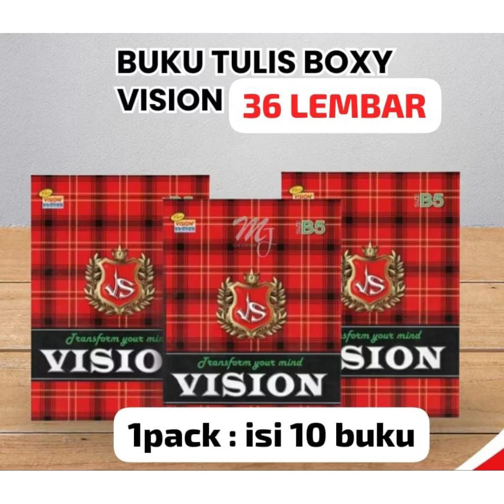 

(1pack) Buku Tulis Vision 36 lembar isi 10 buku