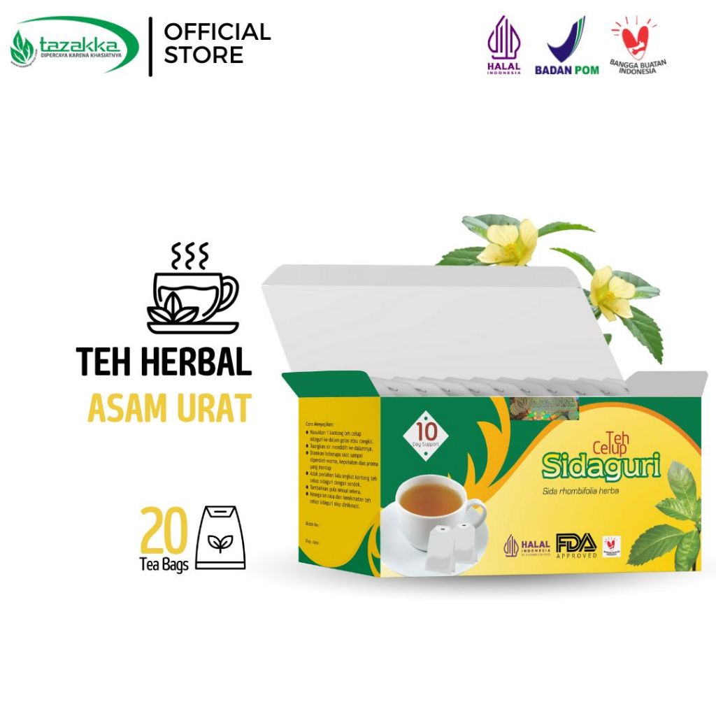 

Obat Asam Urat Nyeri Sendi Pegal Linu Dengan Teh Herbal Sidaguri Original