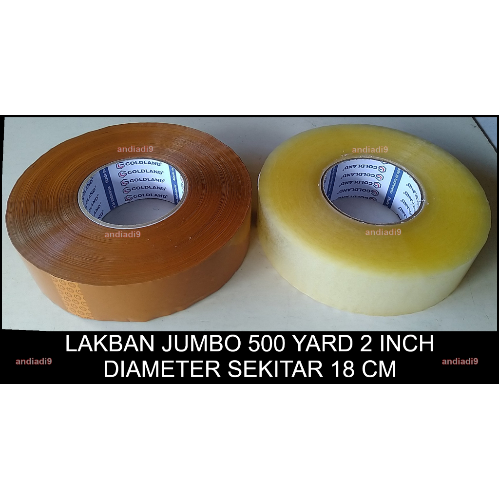 

SOLASI SELOTIP LAKBAN PLAKBAN TAPE BESAR JUMBO 500 YARD FULL 2 INCH 45MM DIAMETER 18 CM