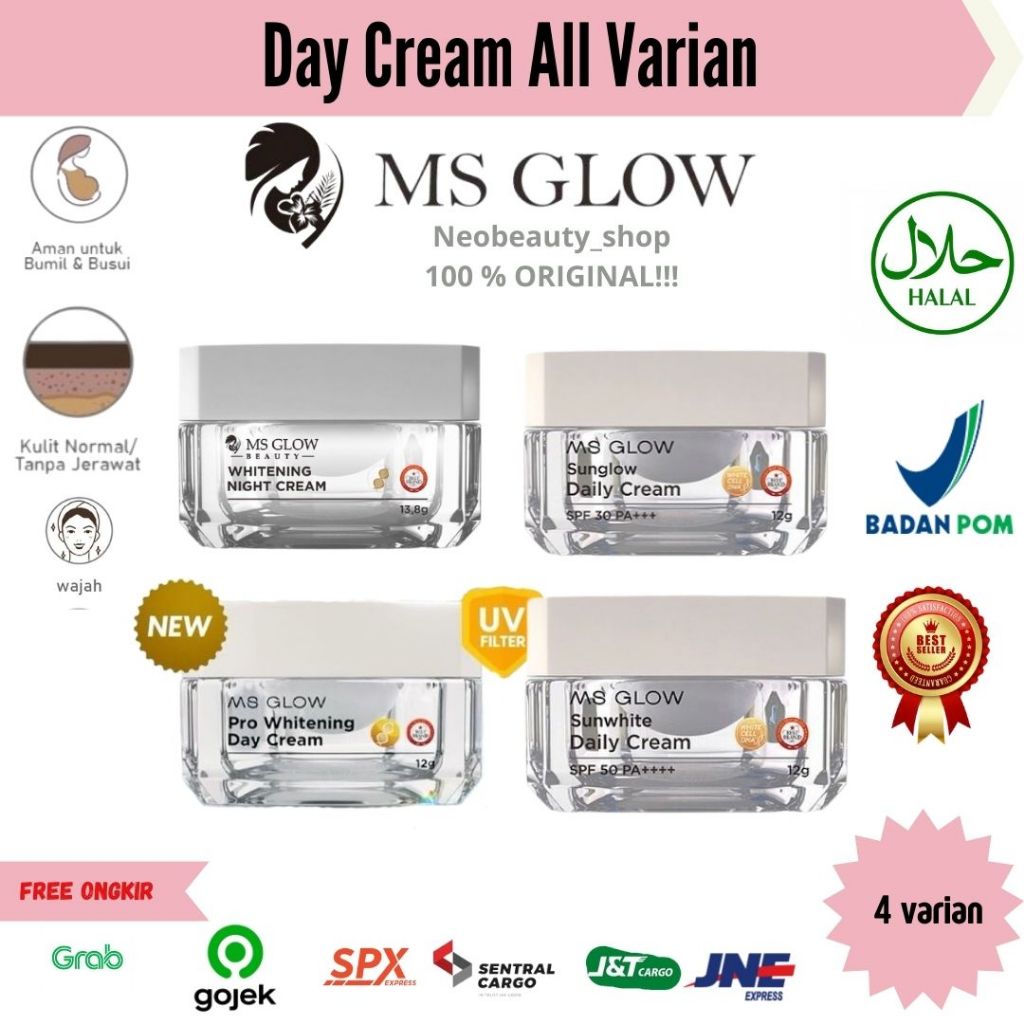 Ms Glow Day Cream | Cream Siang Ms Glow