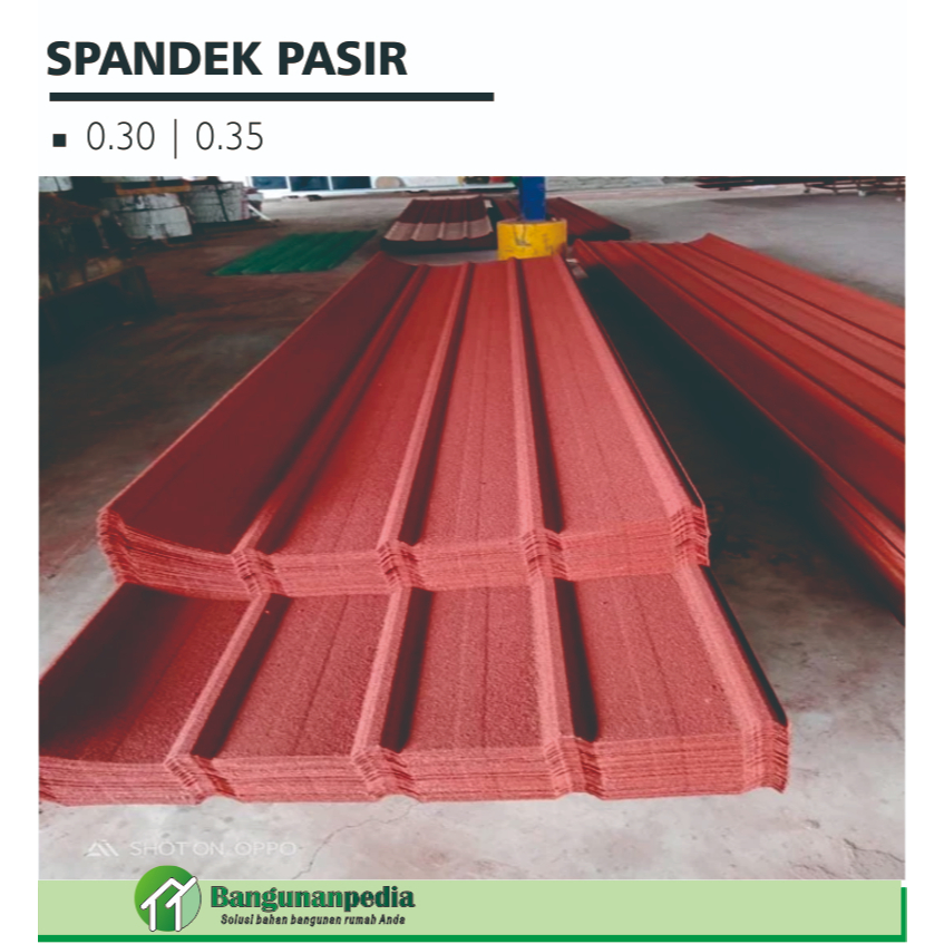 ATAP SPANDEK PASIR TEBAL 0,35 MM