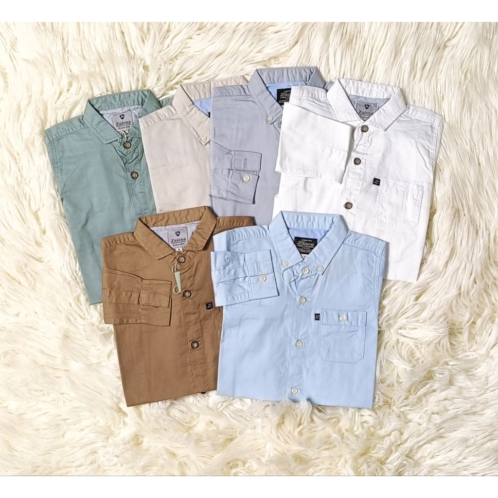 Kemeja Anak Laki-laki Premium Hem Anak Cowok usia 2-9 tahun Terbaru