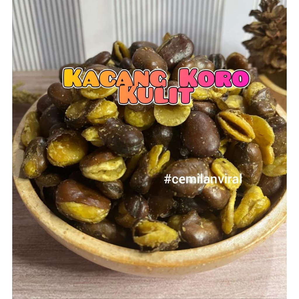 

Cemilan Viral Kacang Koro Kulit Asin Gurih Snack Makanan Food Asin Renyah Jajanan