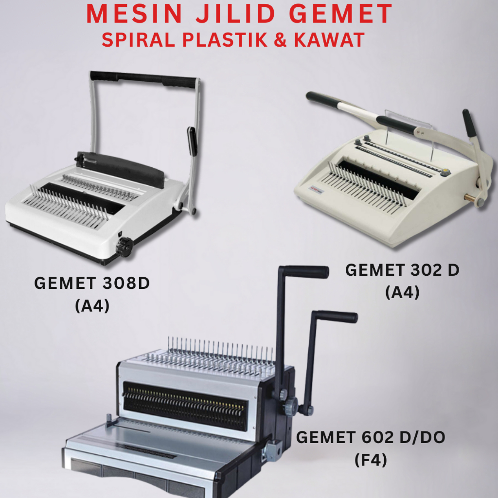 Mesin Jilid Gemet | Mesin Jilid  Plastik dan Kawat  | Mesin Jilid  Ring | Mesin Jilid Bending Bindin