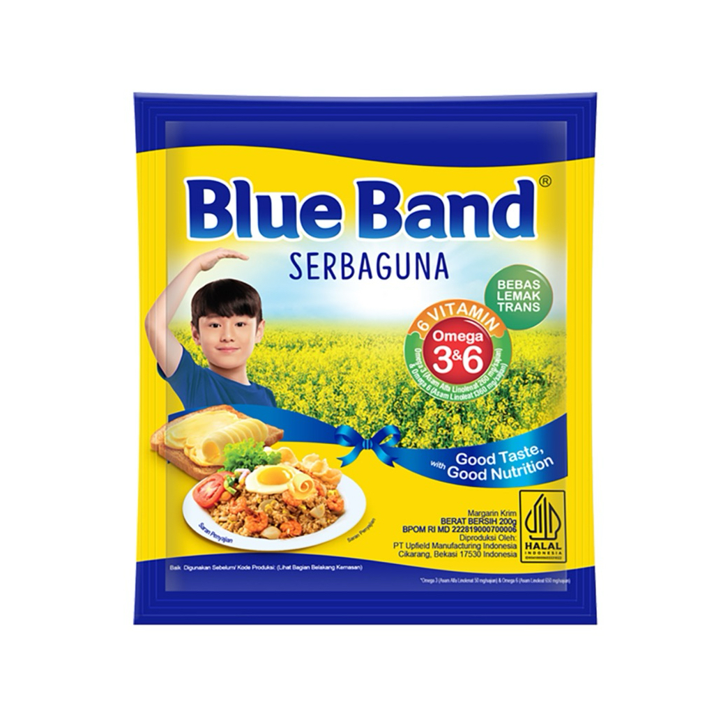 

Blue Band Serbaguna Margarine Sachet 200gr