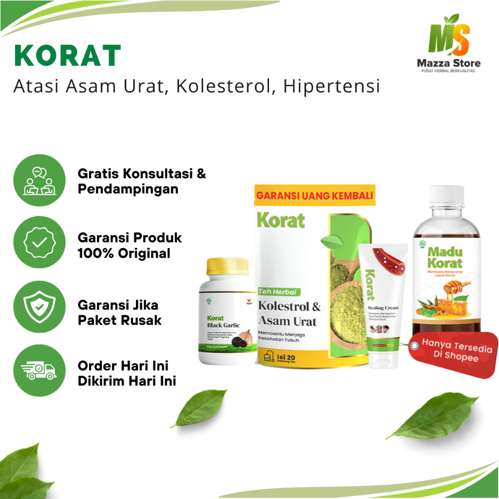 Madu Korat Suplemen Herbal Asam Urat Kolesterol Hipertensi Original