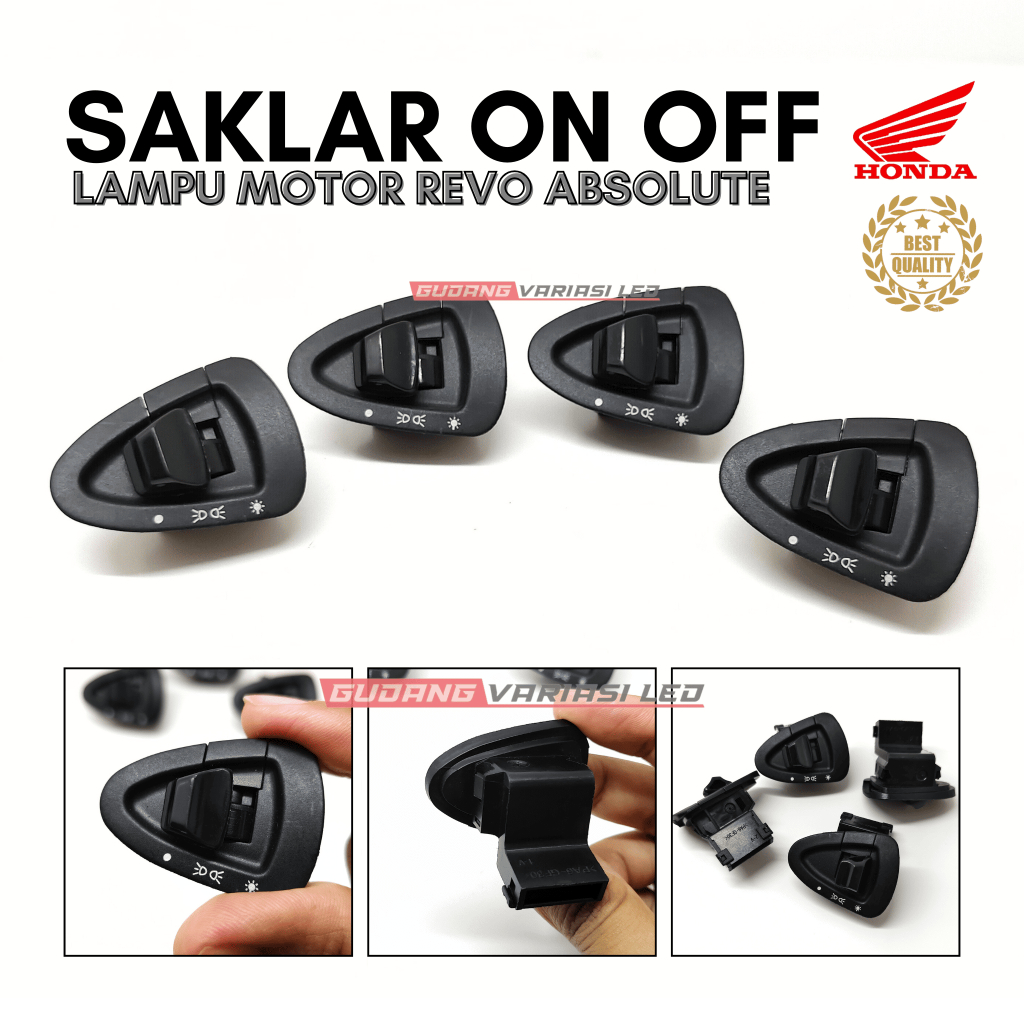 TOMBOL SAKLAR LAMPU ON OFF ON/OFF REVO ABSOLUTE-ABS-FIT-BLADE-SCOOPY