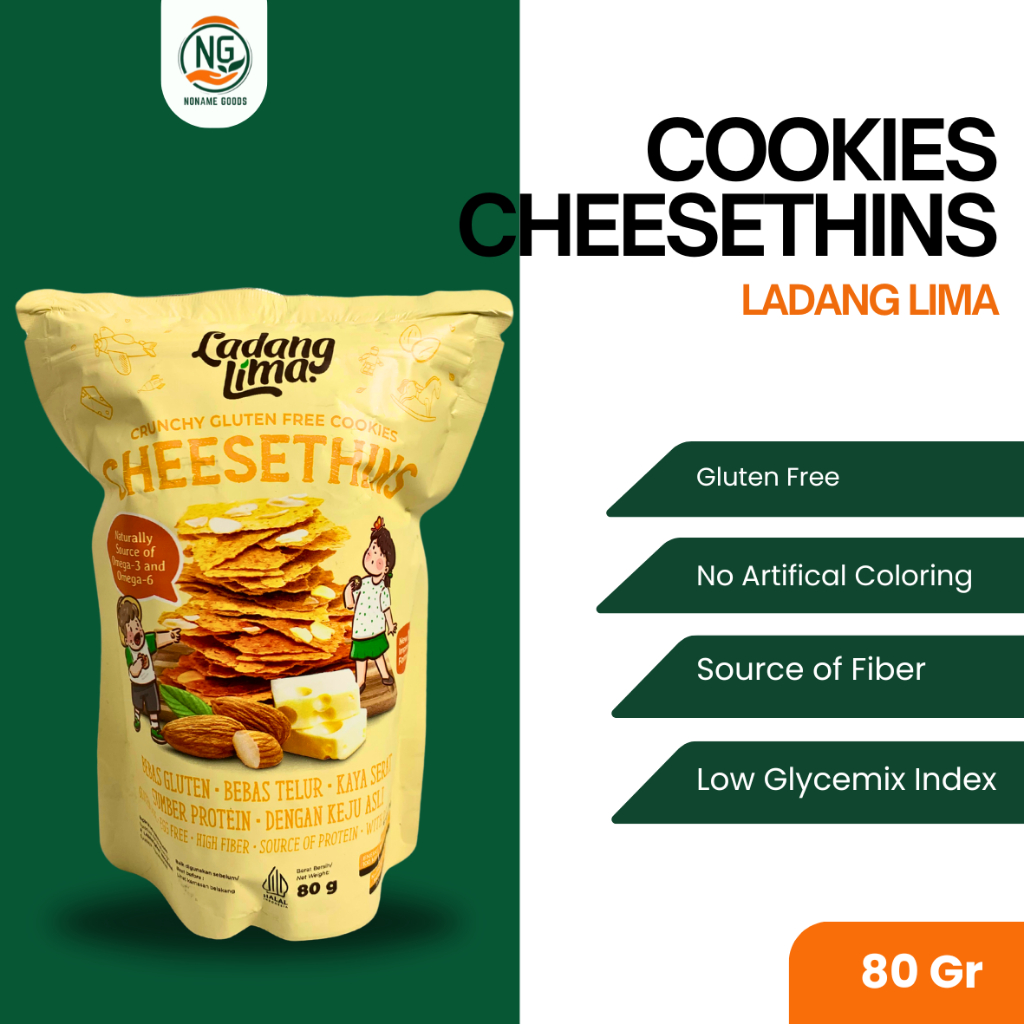 

CHEESETHINS COOKIES 80 GR LADANG LIMA | HEALTHY GLUTEN FREE