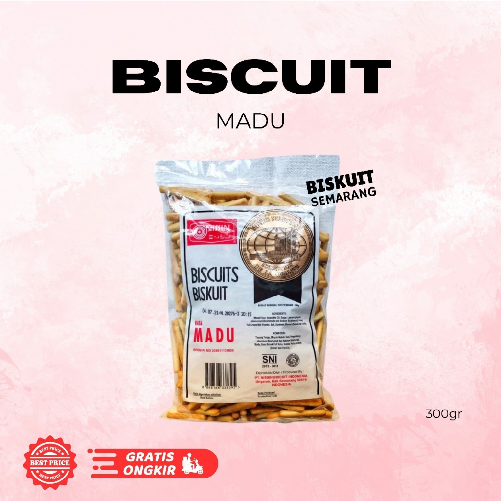 

Nissin Biskuit Madu 300gr BISKUIT SEMARANG