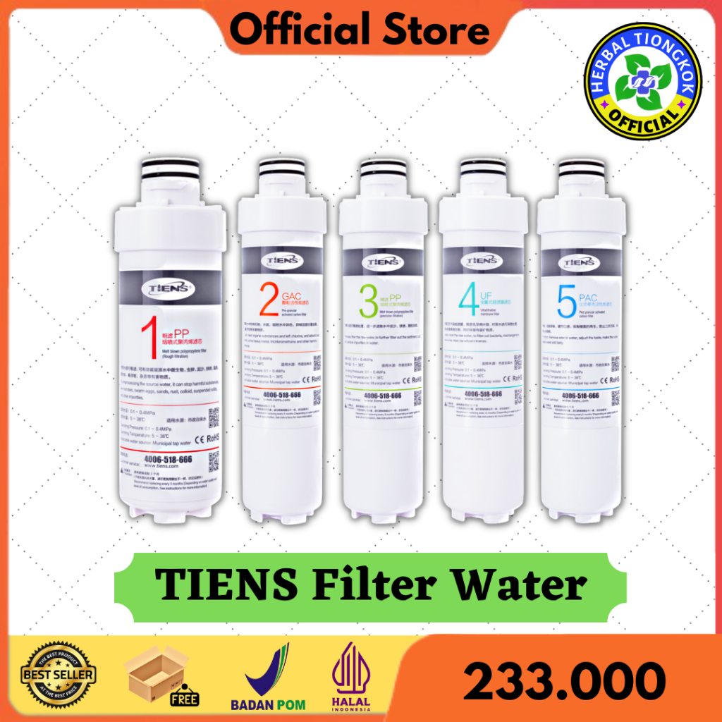 Tabung Filter Air TIENS Ultrafiltration Water Purifier Penjernih Air Pdam Sumur Bisa Langsung Minum