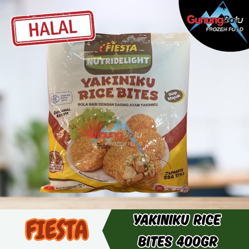 

FIESTA 'NUTRIDELIGHT' YAKINIKU RICE BITES 400GR