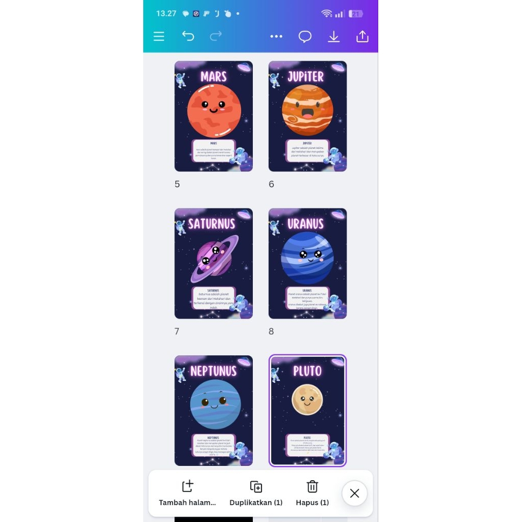 

dekorasi kelas tata Surya