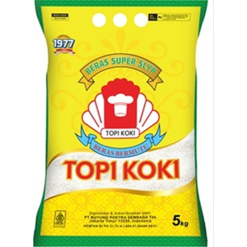 

Beras Topi Koki Super Slyp 5 kg