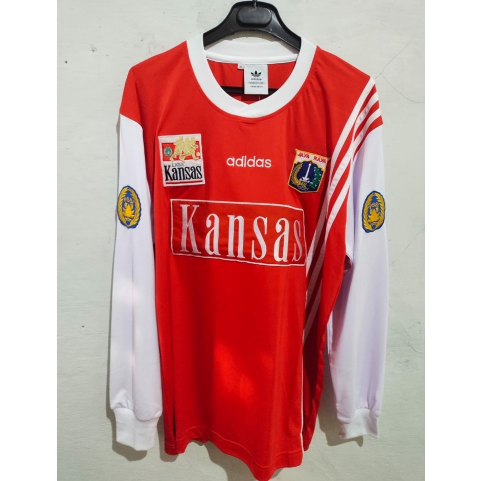 Jersey Retro Persija 1995 1996 Jakmania Jakartans Lengan Panjang Size S M L XL XXL XXXL