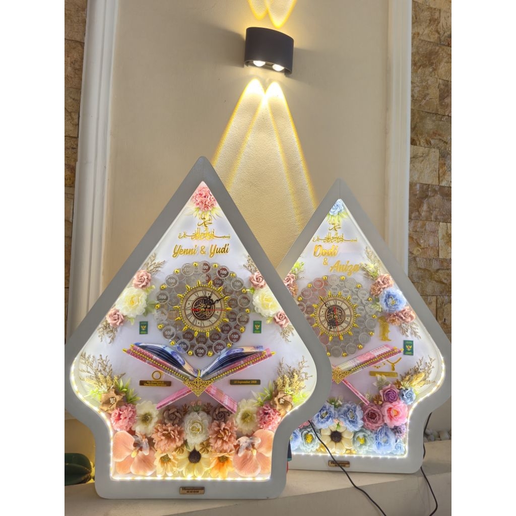 Mahar Gunungan Wayang Koin Mahar Wayang Gunungan Jam Aktiv Jumbo 45x55 SEHARI JADI