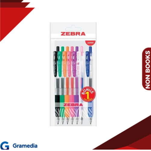 

Gramedi Medan - ZEBRA SARASA CLIP SET 6 PCS FREE 1 PCS