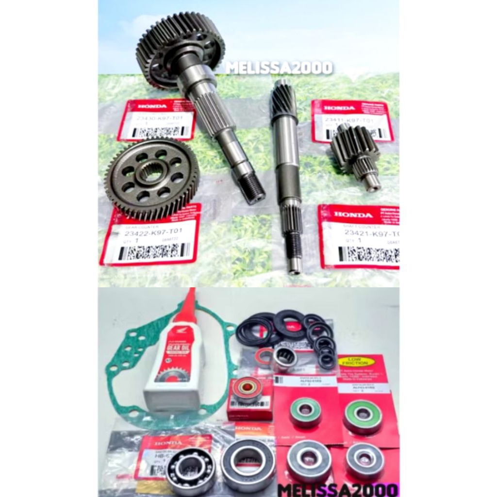 Rasio set K97 4PCS + 11item Bearing Rasio PCX 150  lokal 2017-2021 ADV 150 2018-2022 ORI lokal