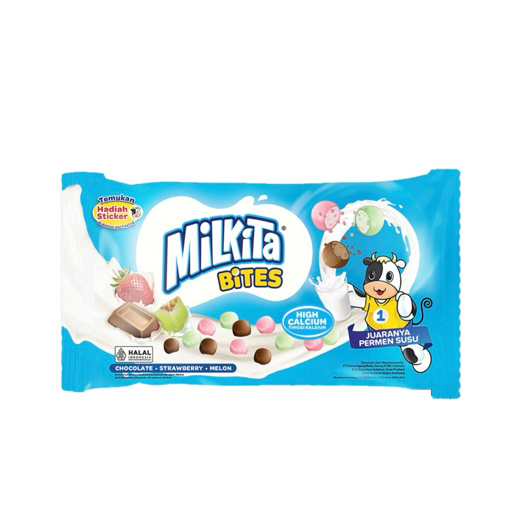 

Permen Susu dengan Citarm Rasa Manis Pas Milkita Bites 24 gram