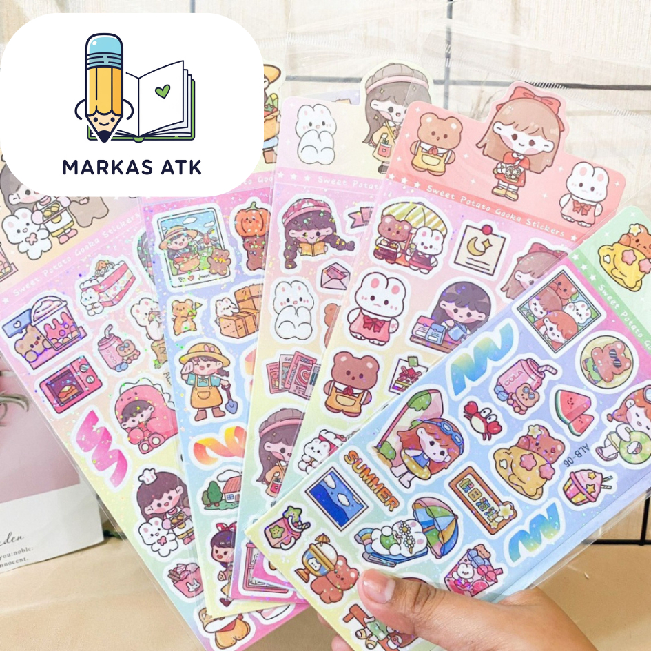 

Sticker Karakter Momo 1 Lembar Stiker Lucu Murah Kekinian Untuk Hiasan Jurnal Laptop Photocard Kado Souvenir COD