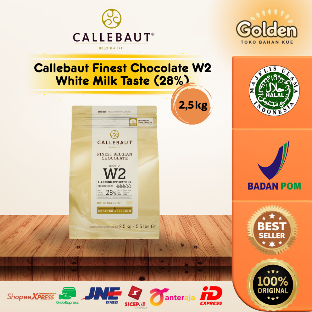 

Callebaut Finest Chocolate W2 White Milk Taste (28%) 2,5 kg