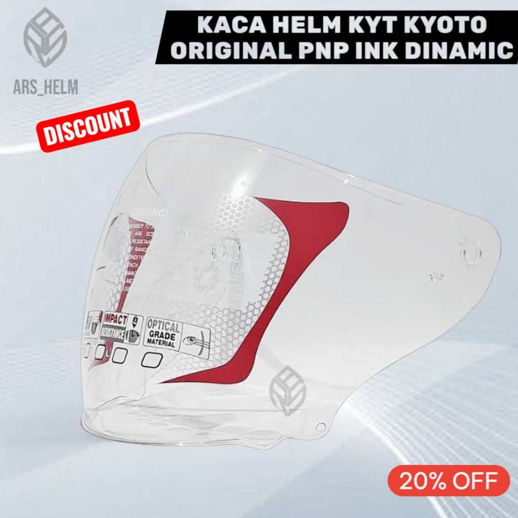 KACA/VISOR HELM KYT KYOTO| PNP INK DYNAMIC ORIGINAL