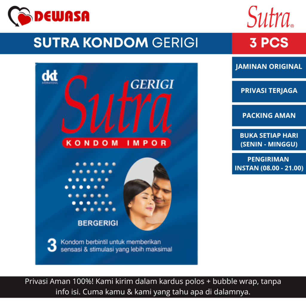 Sutra Kondom Gerigi - 3 Pcs