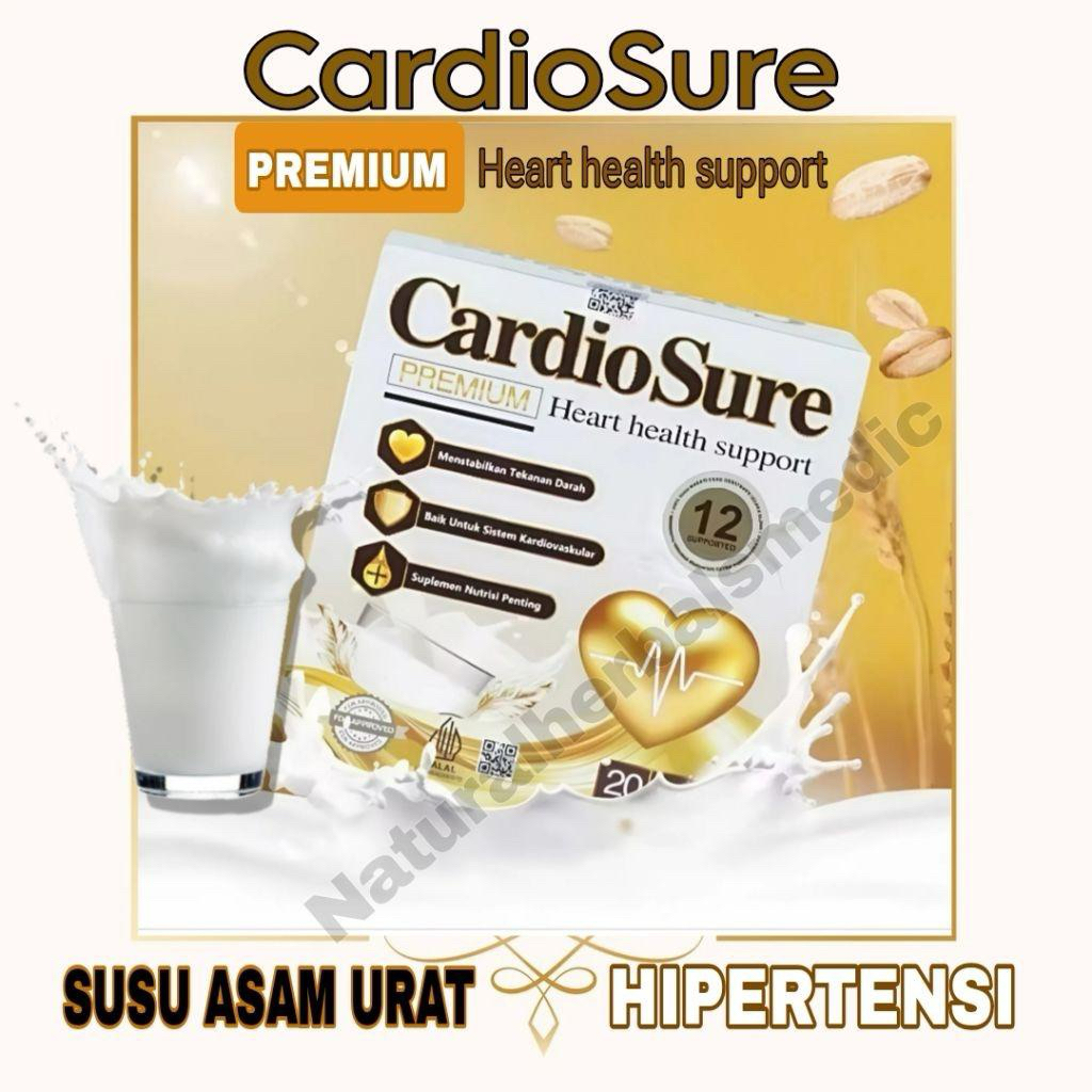 

CARDIOSURE MILK SUSU OBAT HIPERTENSI STRUKE JANTUNG KORONER ASAM URAT KOLESTEROL bubuk