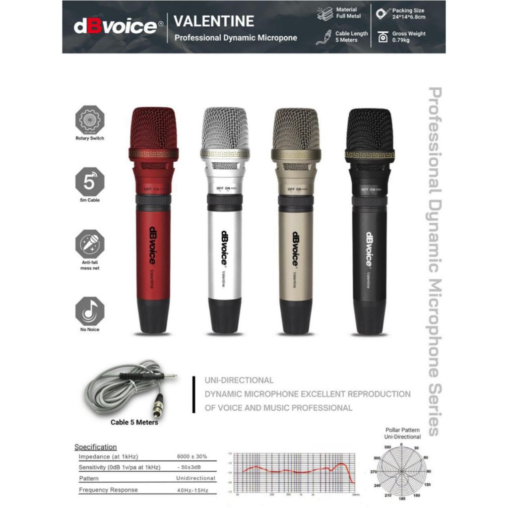 mic kabel original db voice valentine microphone vokal