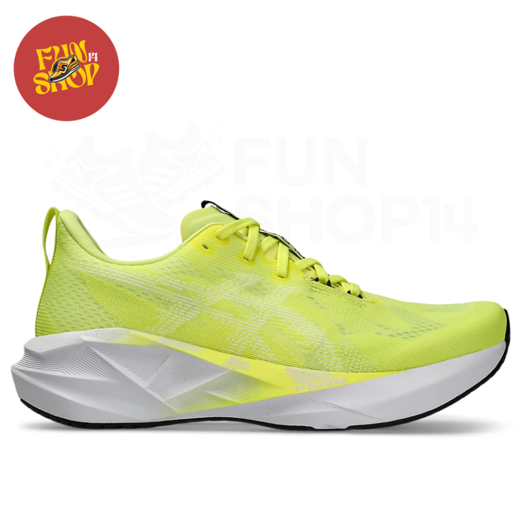 Sepatu Lari Pria Asics NOVABLAST 5 Men's Running Shoes Citron/White - 1011B974.750