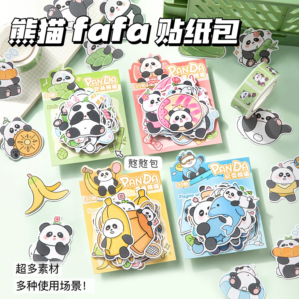 

Sticker Tempel Panda Sticker Lucu Sticker Bergambar