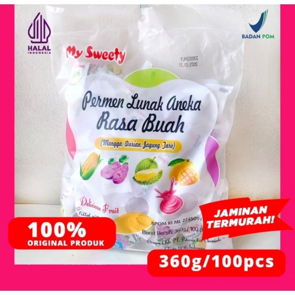 

permen lunak aneka rasa buah