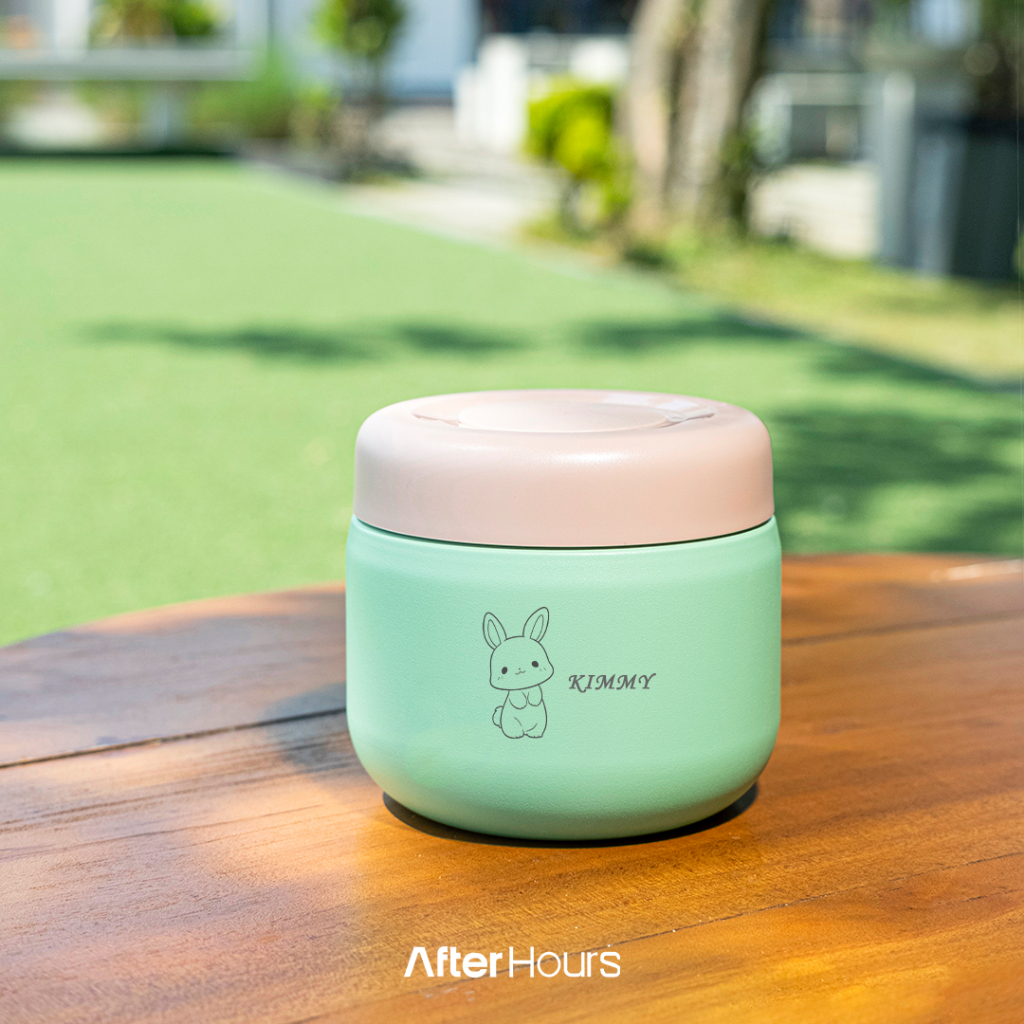 AFTER HOURS Porri [GRAFIR CUSTOM]- Lunch Box Termos Tempat Makanan Sup Kuah 300ml Anti Bocor Tahan D