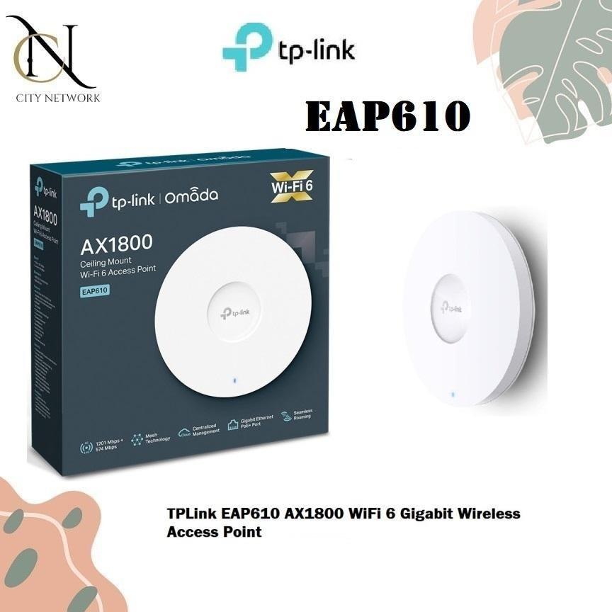 TPLink EAP610 AX1800 WiFi 6 Gigabit Wireless Access Point EAP 610