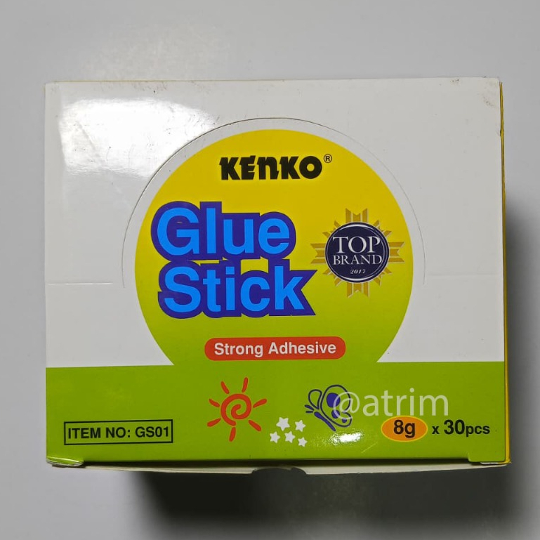 

(1 Box ) Glue Stick Kenko 8 Gram | Lem Kertas Stick Kenko | 1 Box Isi 30 Pcs