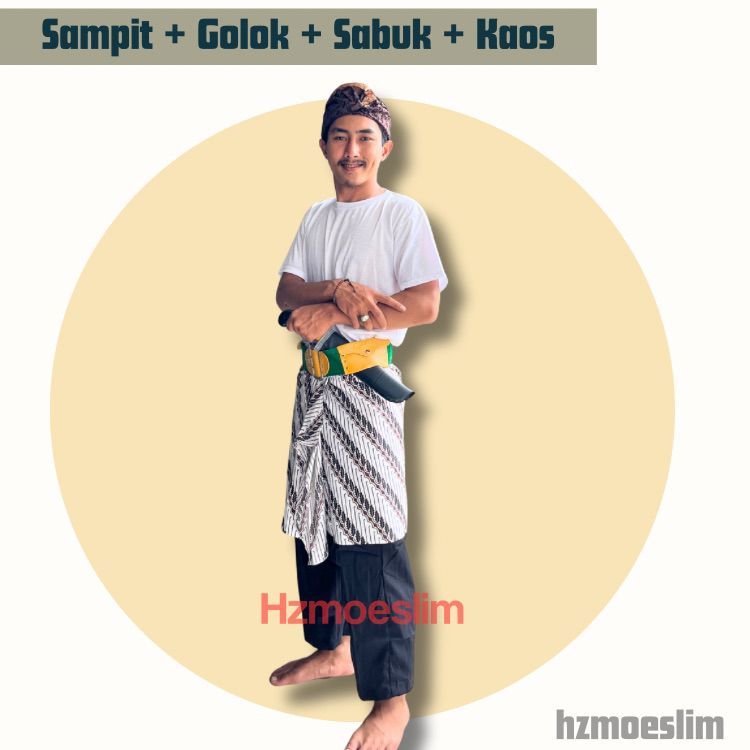 Sapit Urang Batik Jarik Sembong Instan satu set Jarik Silat Dewasa