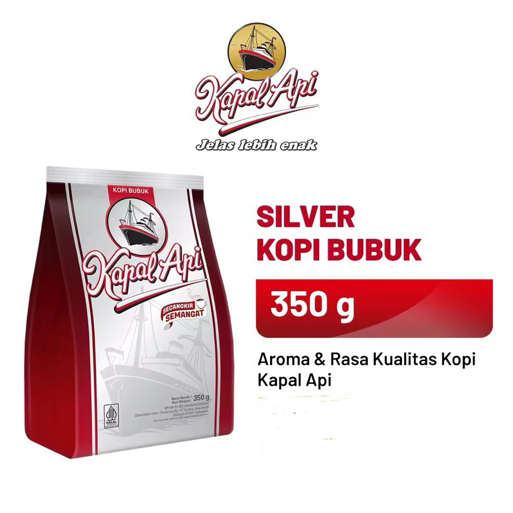 

KOPI KAPAL API SILVER 350 GRAM 350gr
