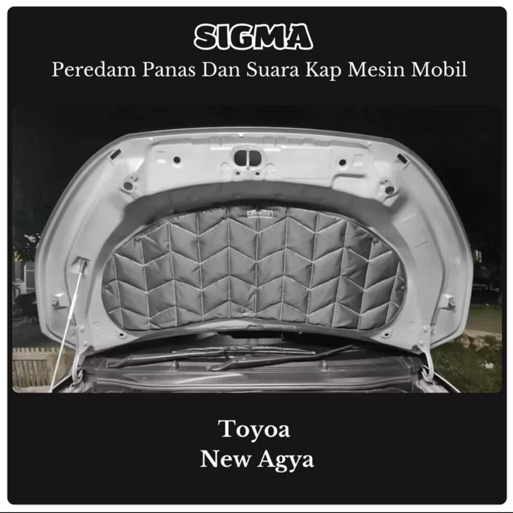 Toyota Agya Tahun 2012-2021 Toyota Agya Facelift Tahun 2022-2025+ Peredam  Kap Mesin Mobil