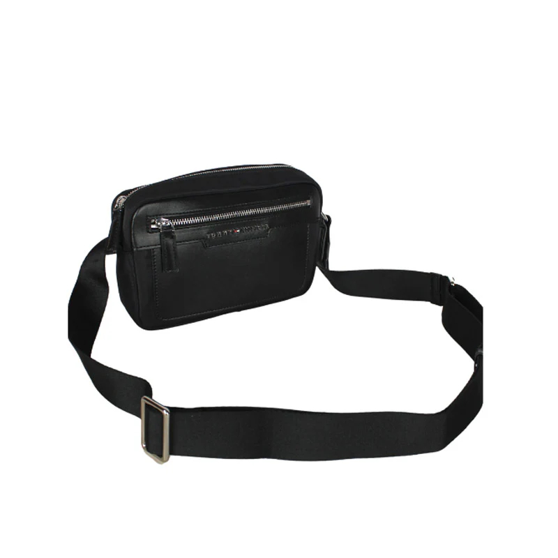 Tas Selempang Wanita Branded Narka – Sling Bag Nylon Kombinasi PU Leather Muat HP 7 Inch – Factory O