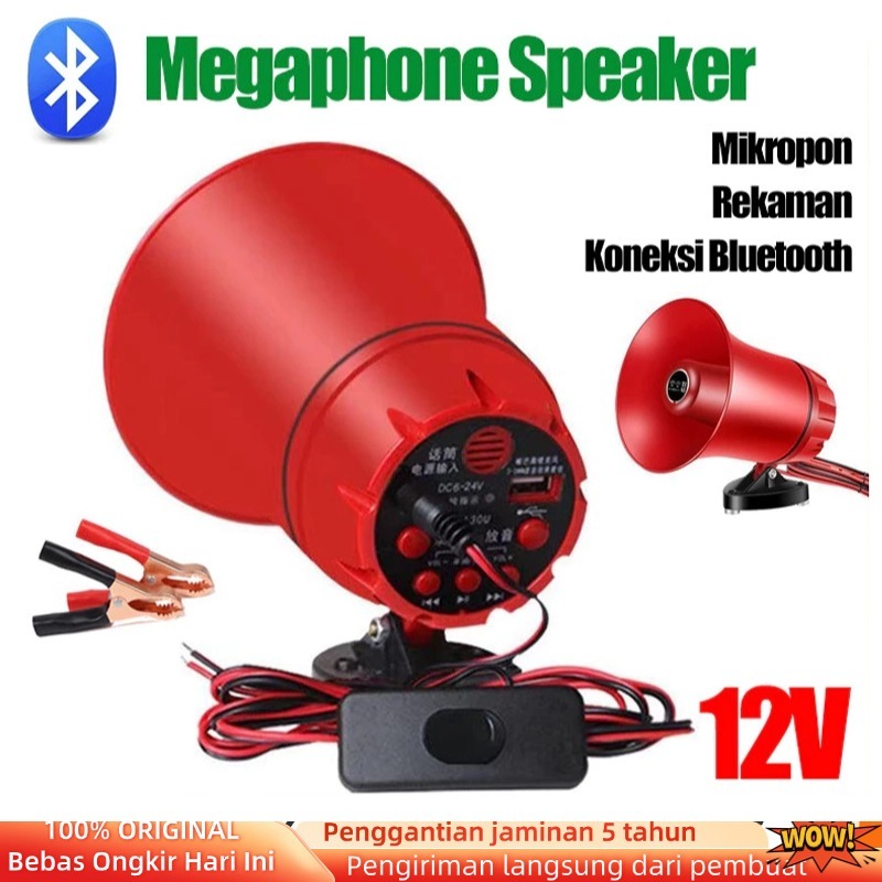 (COD/Gratis Ongkir) Toa Megaphone Megaphone Speaker Corong Sirine Bisa Rekam Suara Pengeras Suara Bi