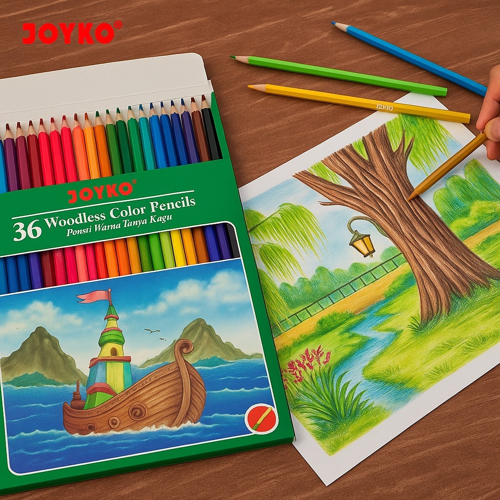 

Joyko Color Pencil 36 – Pensil Warna Joyko Isi 36 – Warna Lengkap & Terang