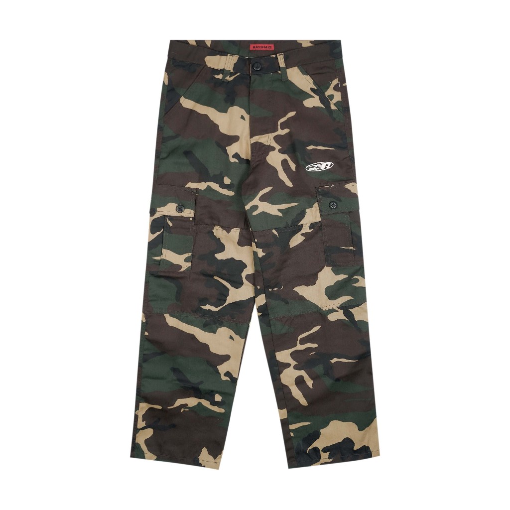 Rasshaze - Long Pants Cargo Camo Baggy Cypher Unisex | Celana Cargo Panjang Pria Loreng