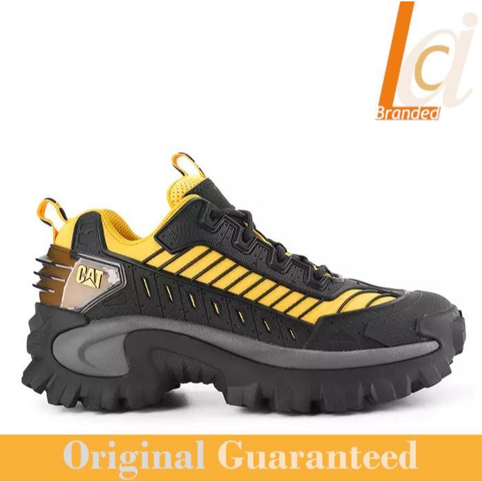 Sepatu Sneakers Pria Original Caterpillar Intruder Mecha - Black/Cat Yellow