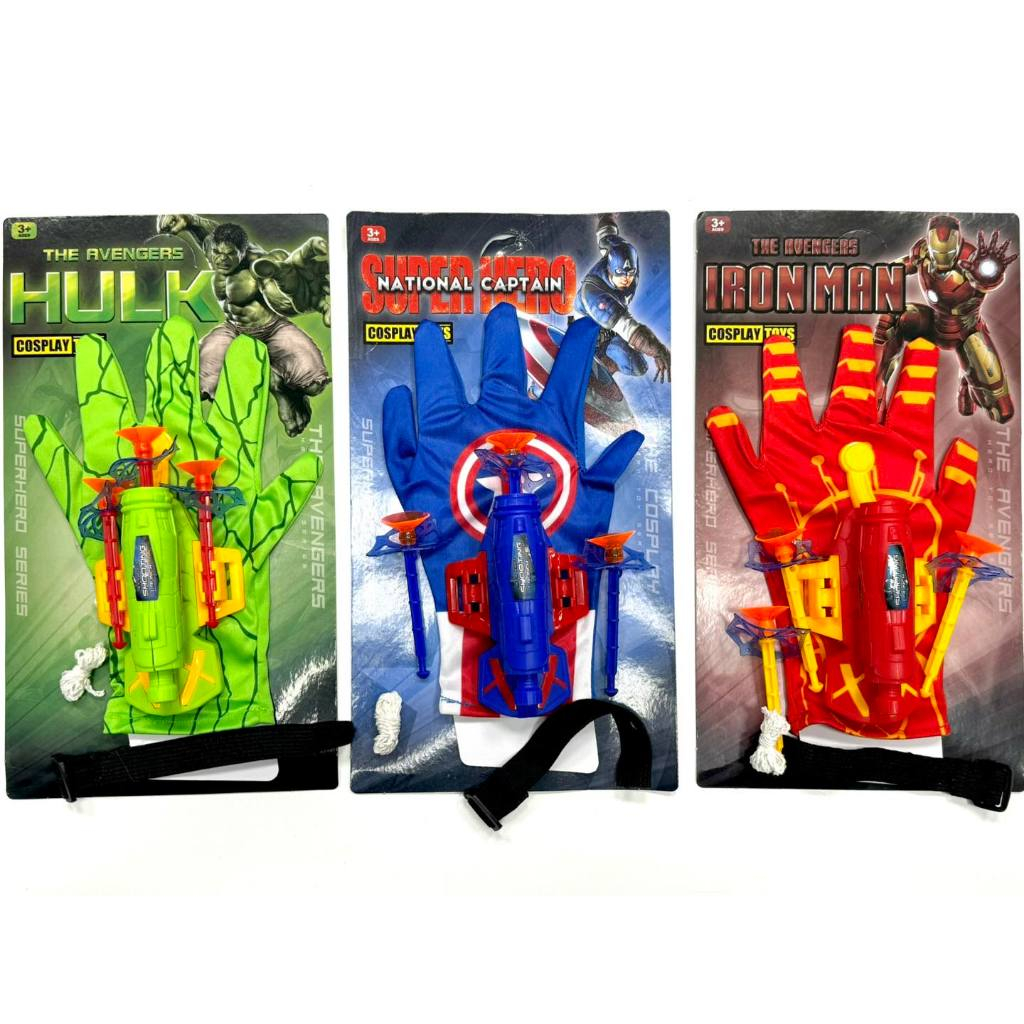 Mainan Anak Tembakan Senjata Jaring Spiderman - Sarung Tangan Spiderman Web Captain America Ironman 